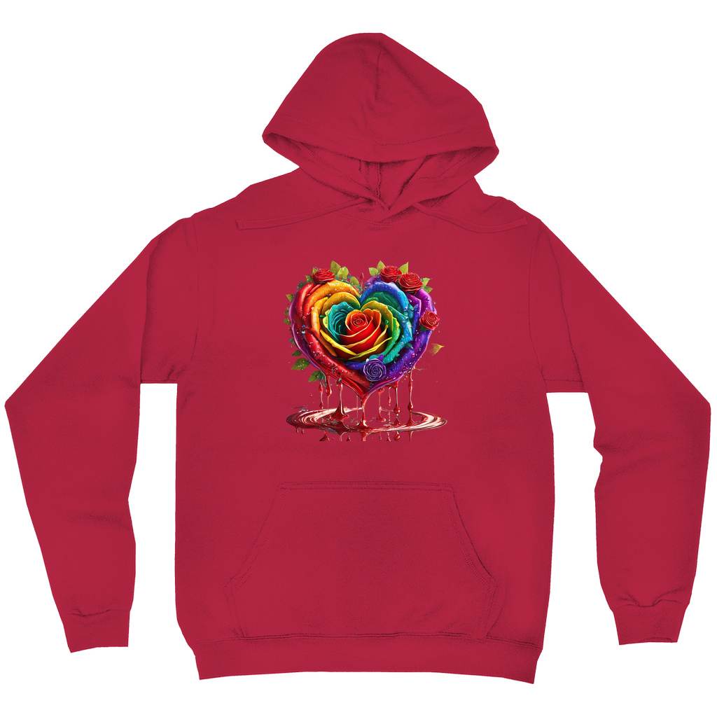 Dripping Roses Hoodies (No-Zip/Pullover)