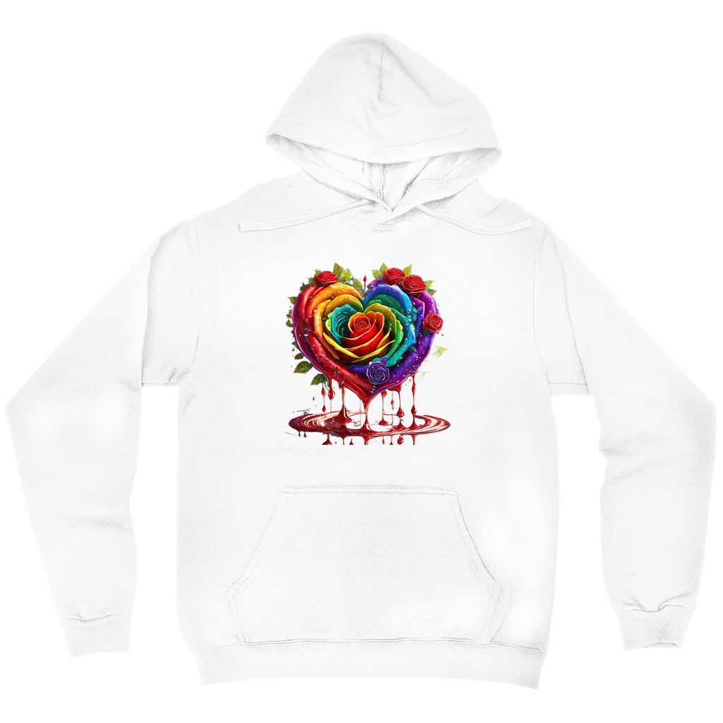 Dripping Roses Hoodies (No-Zip/Pullover)