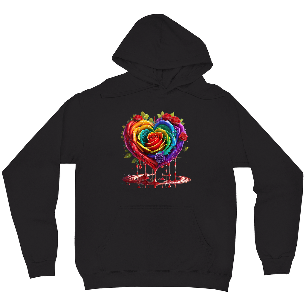 Dripping Roses Hoodies (No-Zip/Pullover)