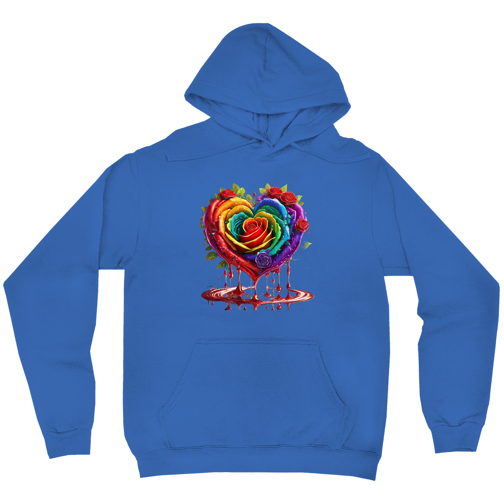 Dripping Roses Hoodies (No-Zip/Pullover)