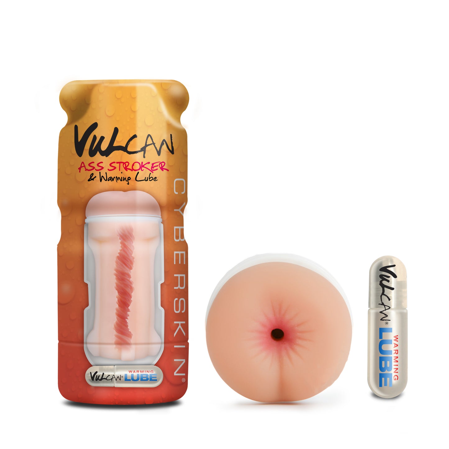 Vulcan Cyberskin - Ass Stroker & Warming Lube - Light