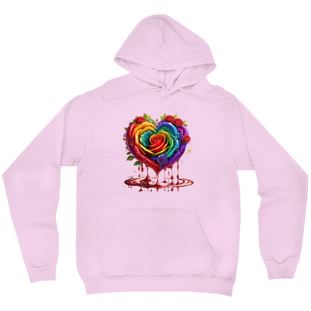 Dripping Roses Hoodies (No-Zip/Pullover)