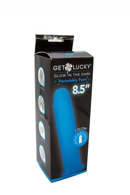 Get Lucky Glow in the Dark Periwinkle Peen - 8.5 Inch